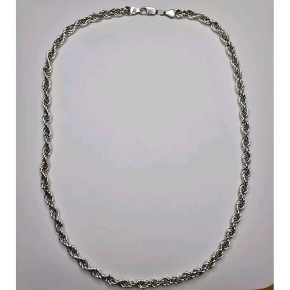 Unbranded Other - Silver 925 Rope Chain Thick Large Mens Womans 22 Inches